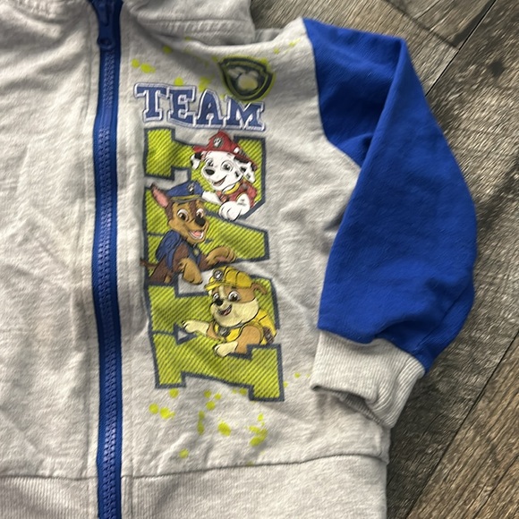 2/$10 3t paw patrol team  zipup hoodie rubble chase Marshall  nick jr - Picture 5 of 7